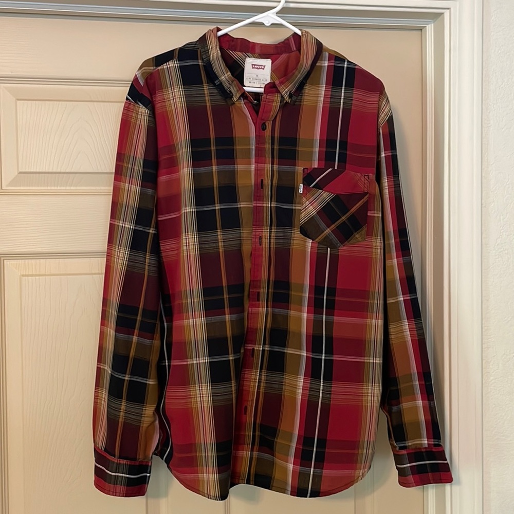 Levi’s Button Down Plaid Shirt - Mens Size XL - Good Used Condition